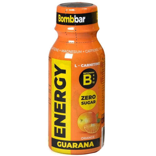 ENERGY L-carnitine + Guarana спортивный энергетический напиток 100 мл (Bombbar) фото 2